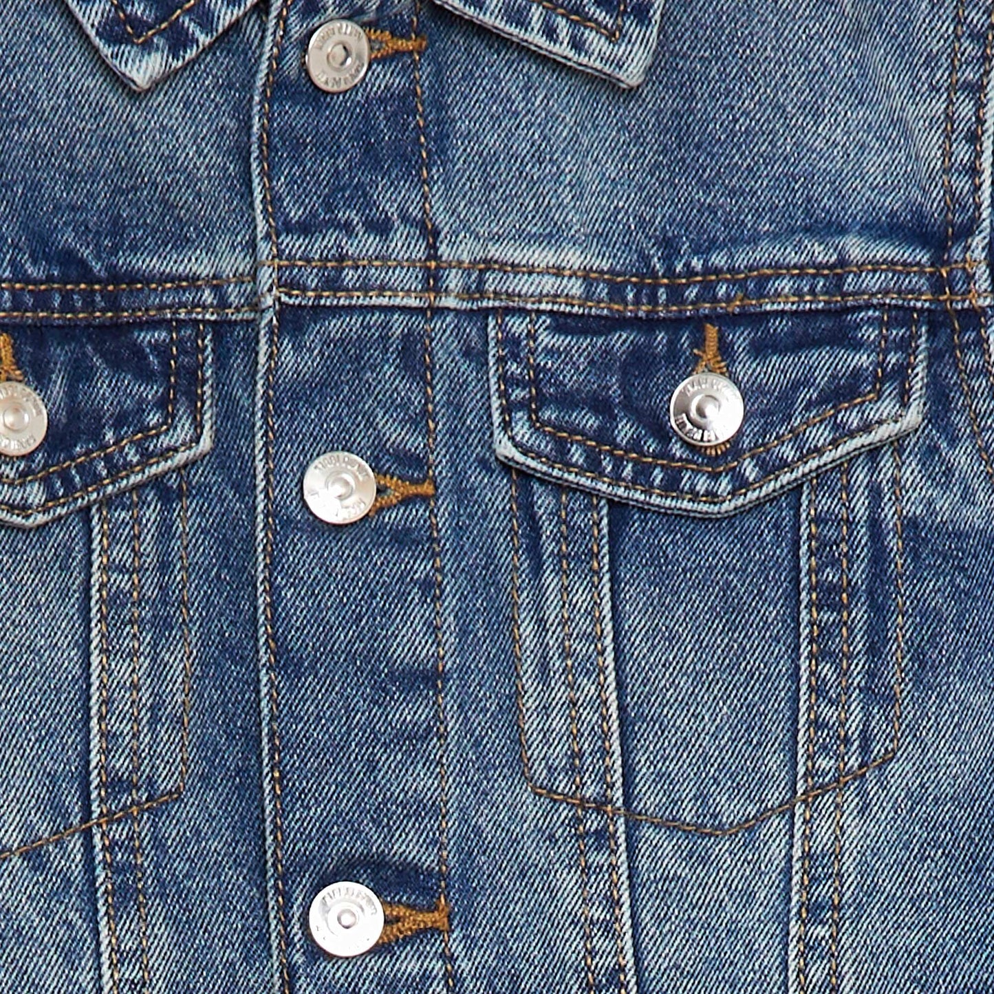 Veste en jean à ouverture boutonnée BLEU