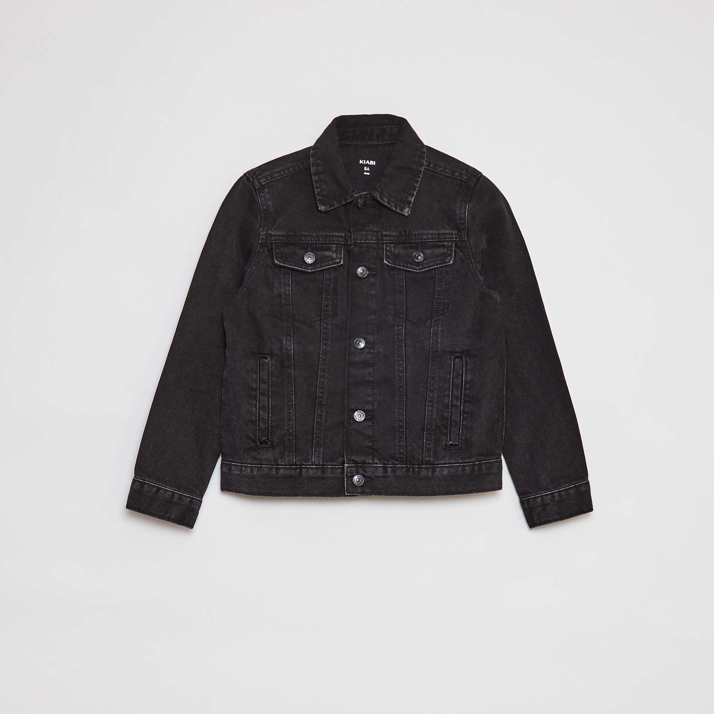 Veste en jean à ouverture boutonnée GRIS