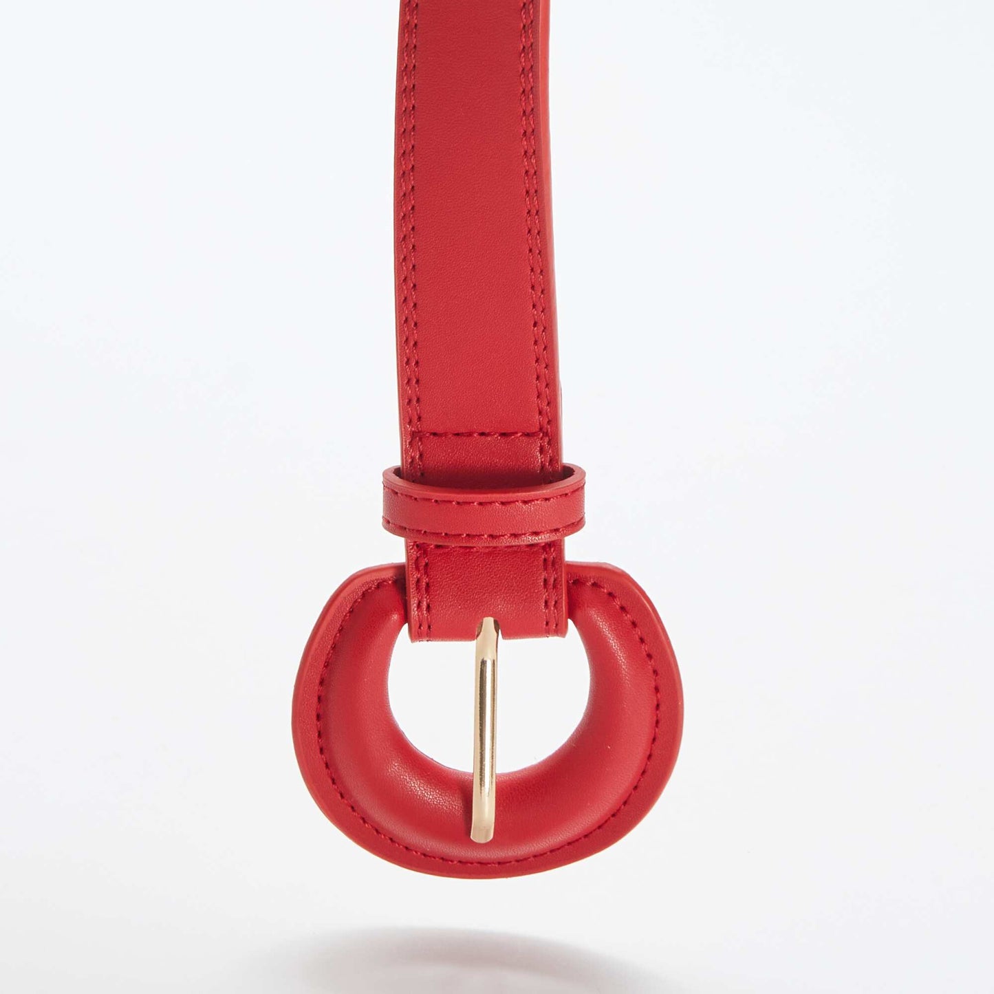 Ceinture avec large boucle ROUGE