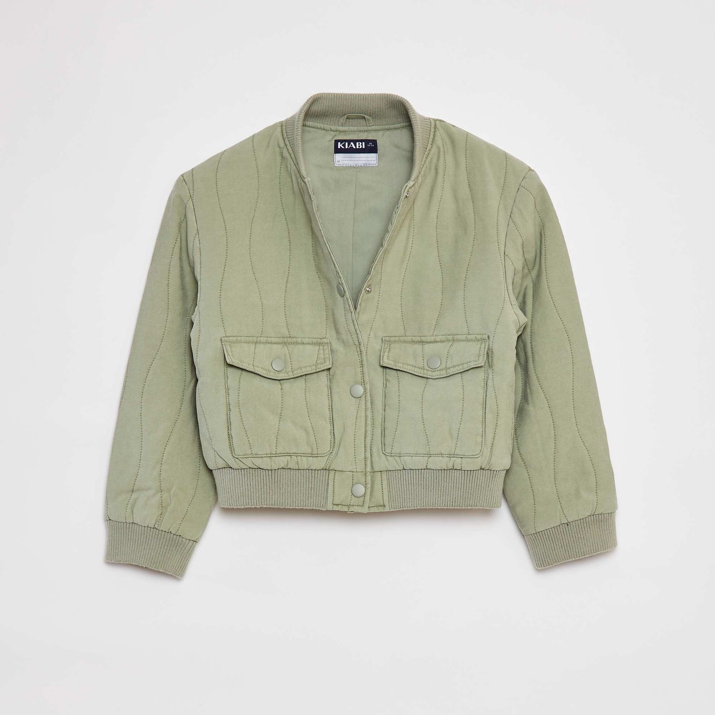 Veste en coton matelassé KAKI