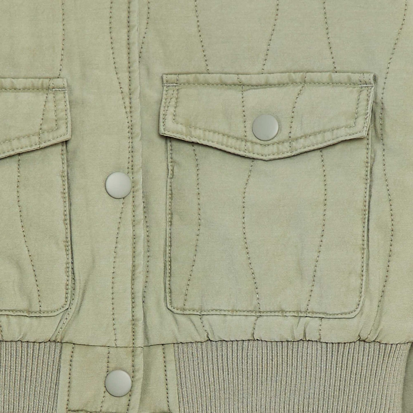 Veste en coton matelassé KAKI