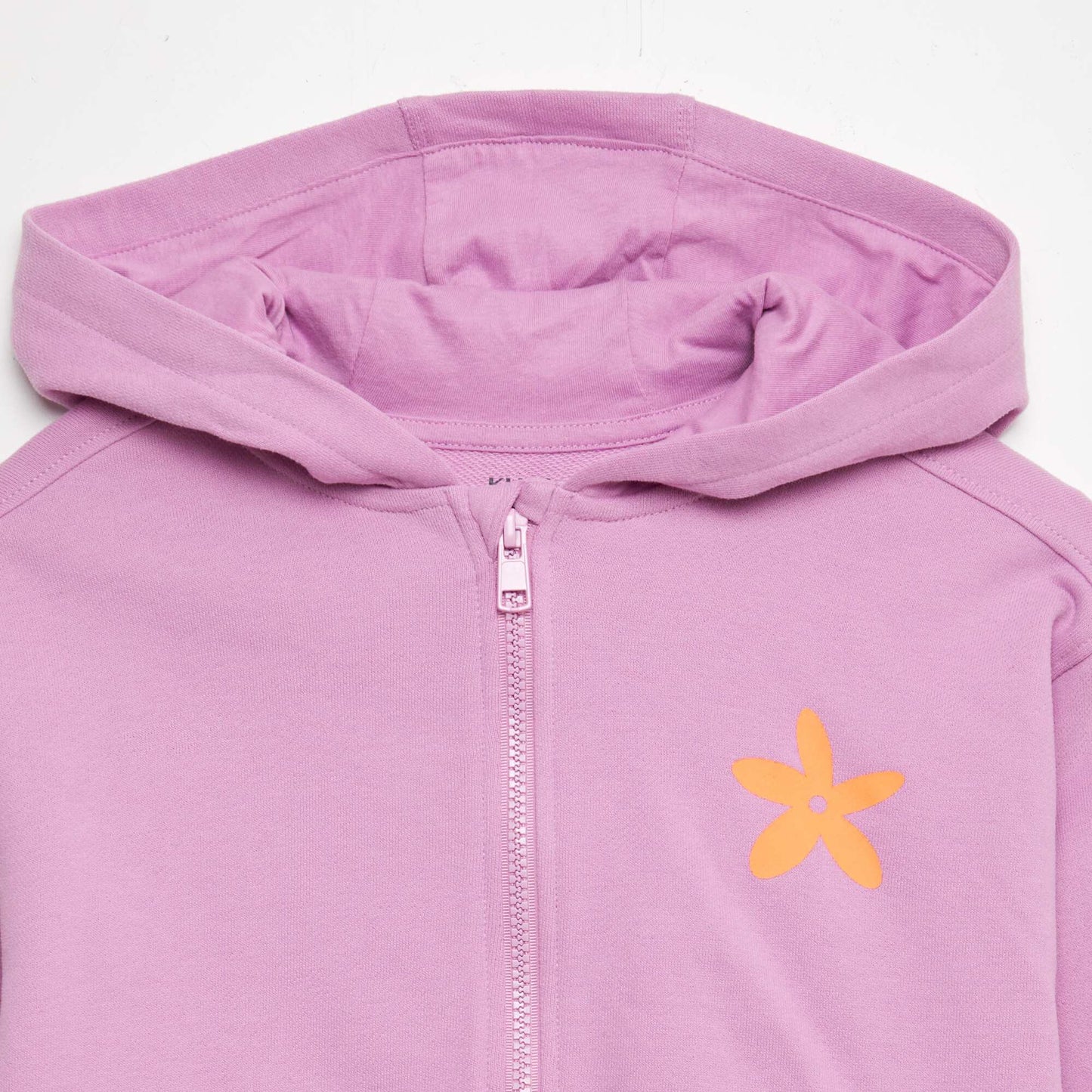 Sweat zippée à capuche 'Sister' BLANC