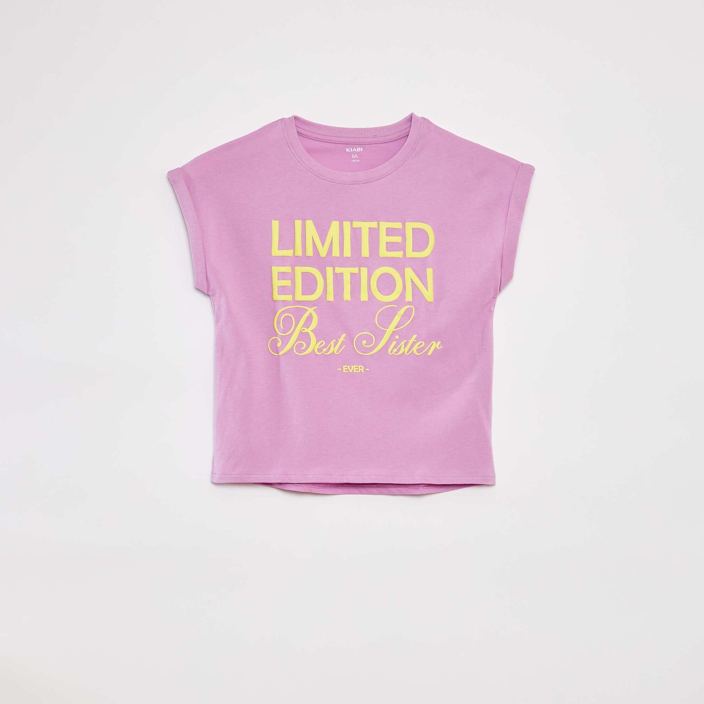 T-shirt à manches courtes et col rond avec animation ROSE