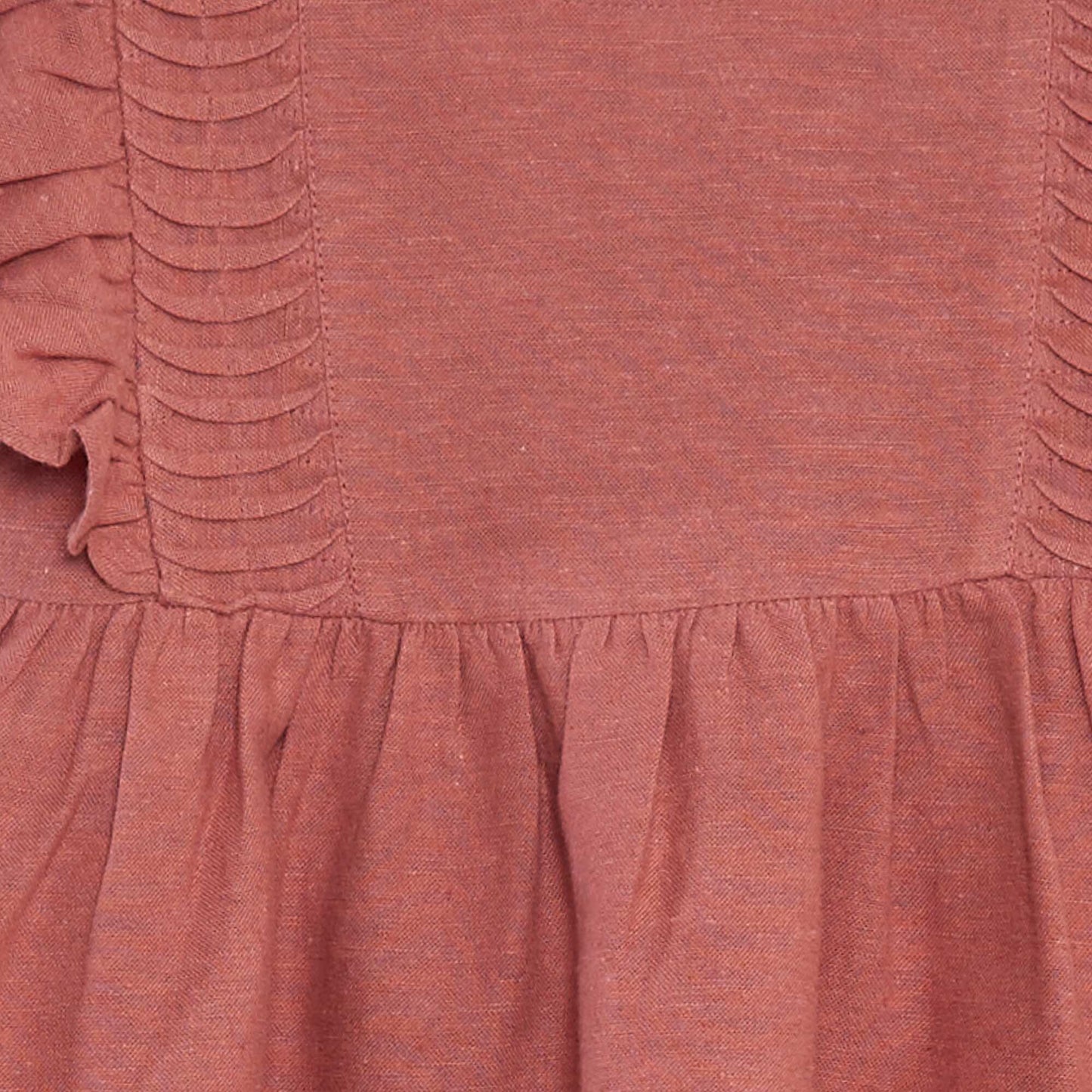 Blouse à manches courtes avec volants ROSE