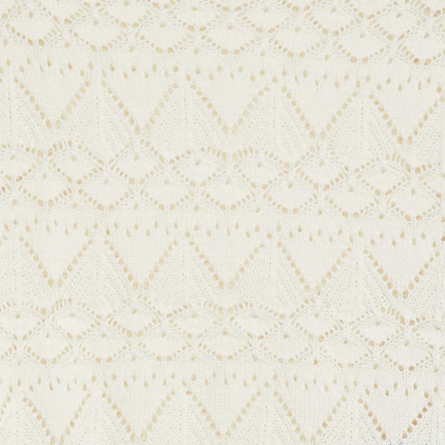 Pull en maille ajourée BLANC