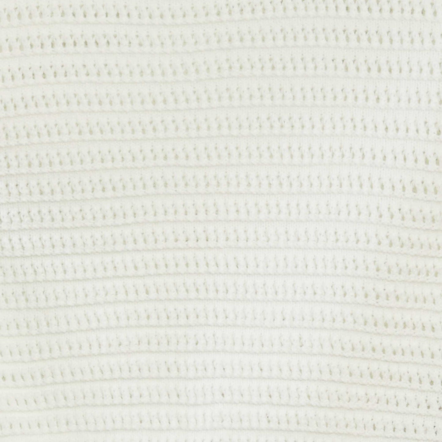 Pull en crochet manches courtes BLANC
