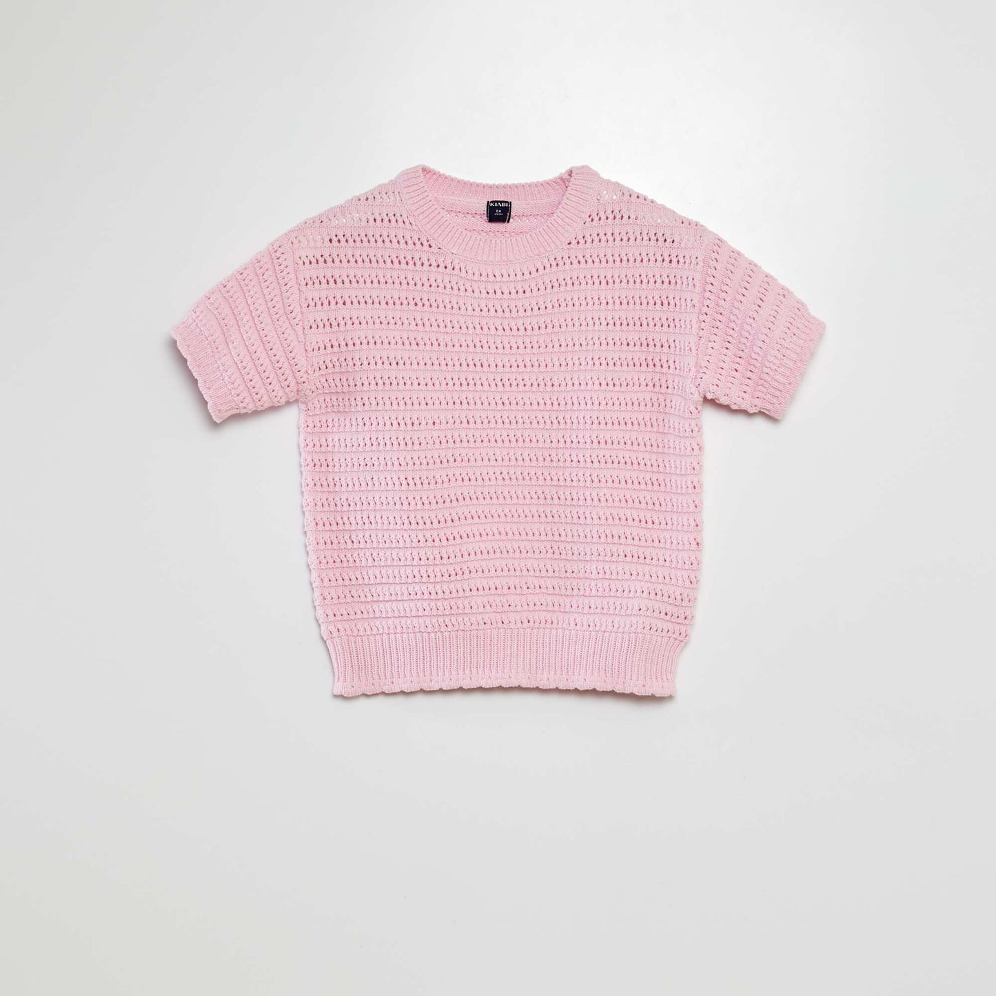 Pull en crochet manches courtes ROSE