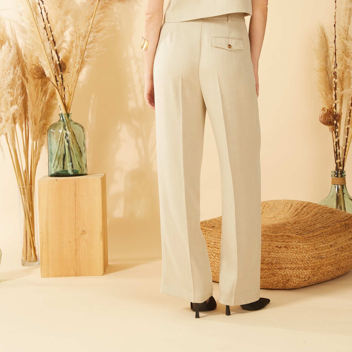 Pantalon souple BEIGE