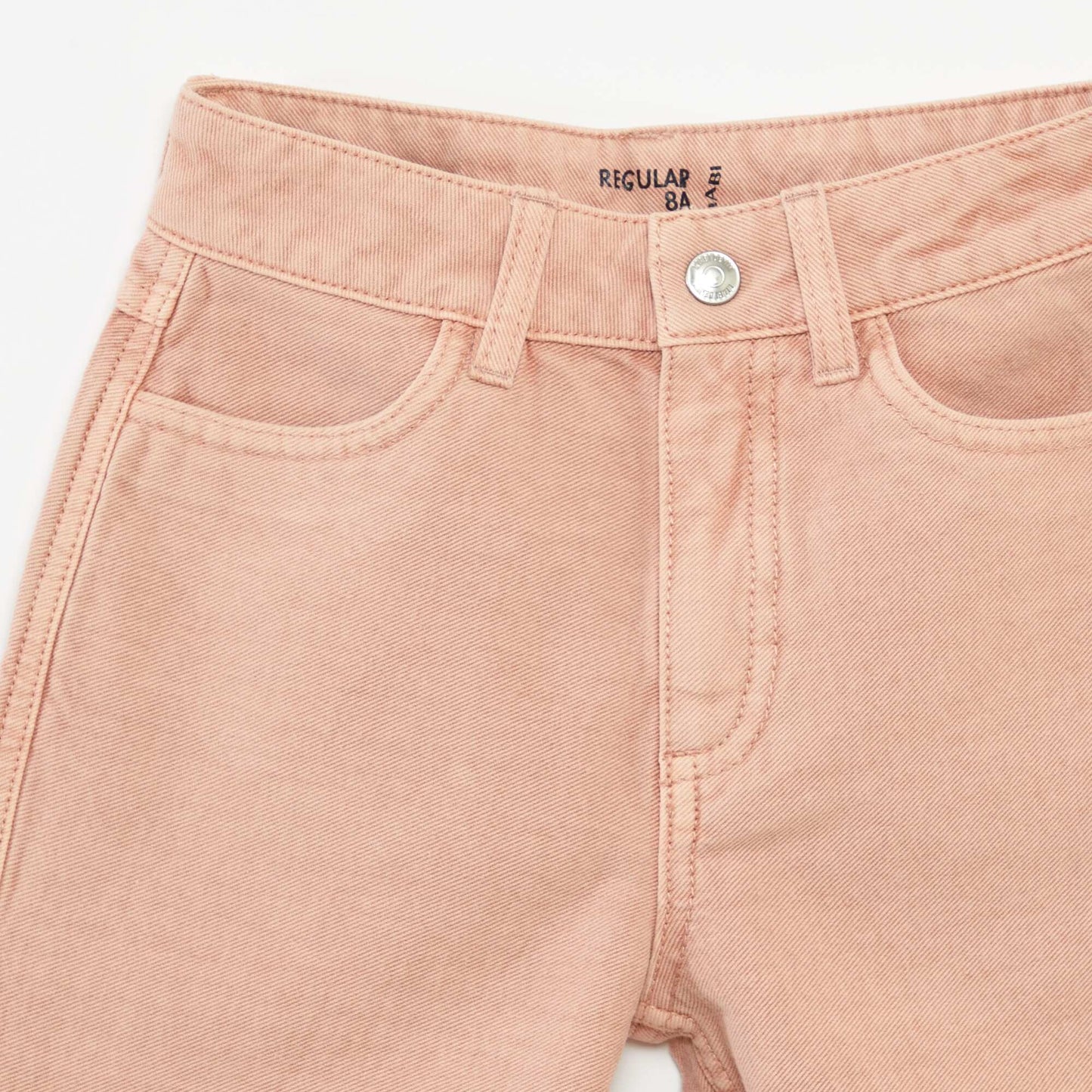 Pantalon en denim avec broderie anglaise ROSE