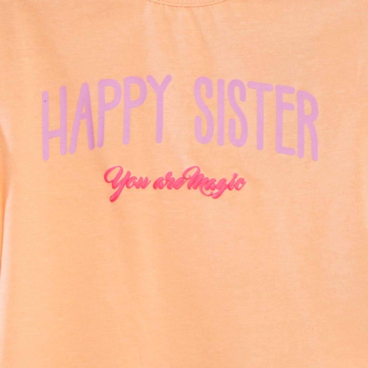 T-shirt à message pour les sœurs BLANC