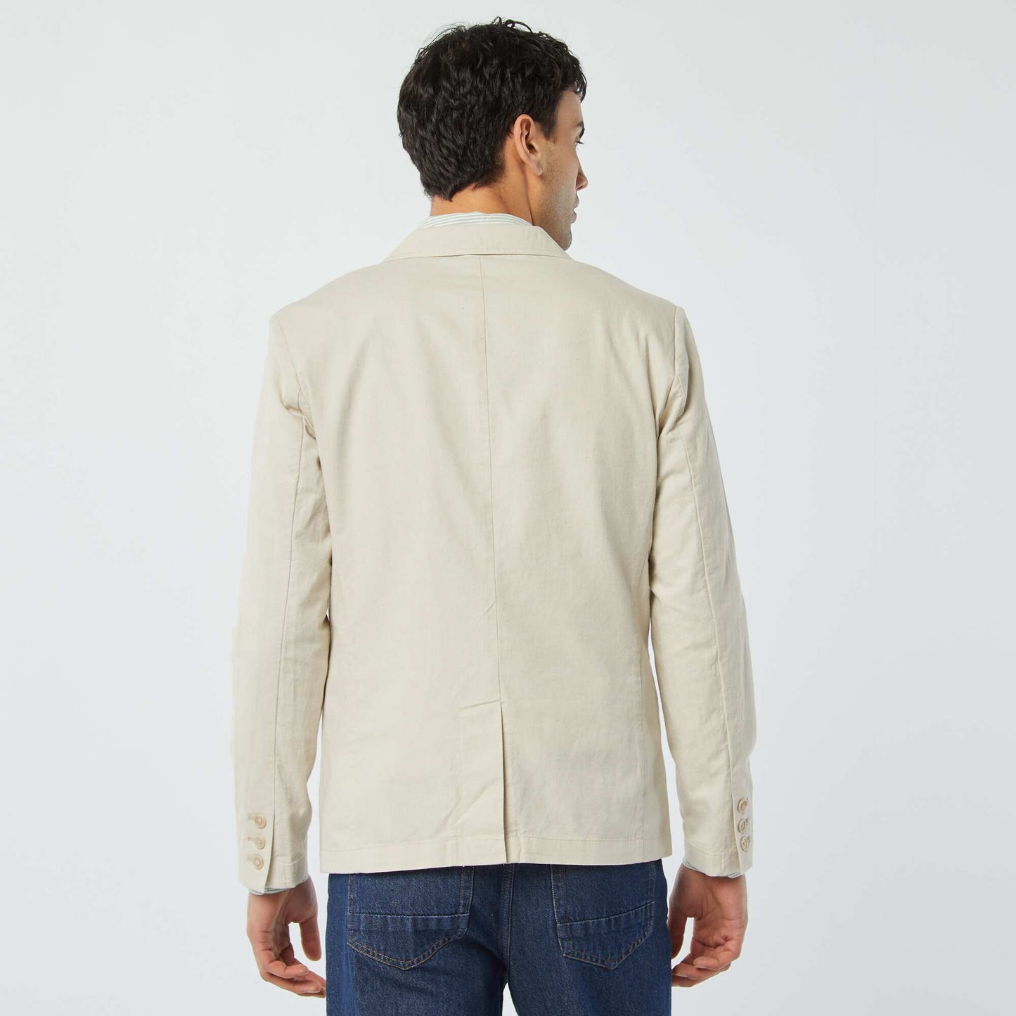 Veste en lin mélangé BEIGE