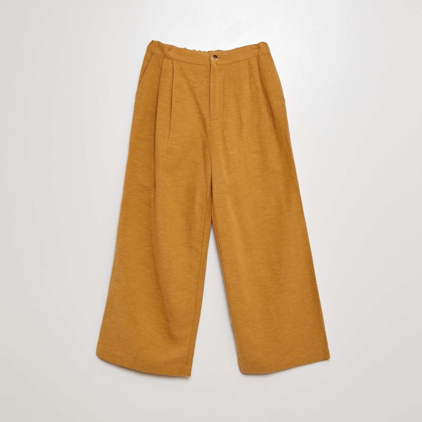 Pantalon en lin JAUNE