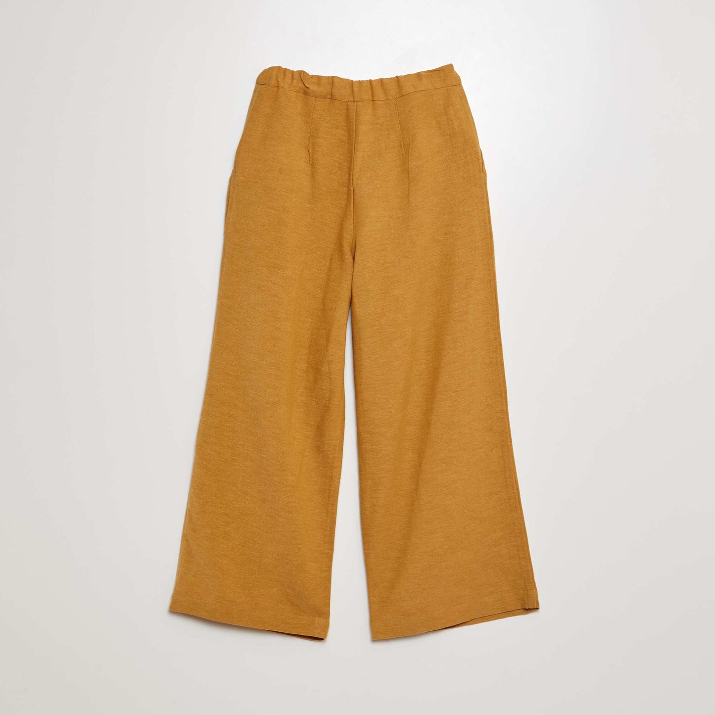 Pantalon en lin JAUNE