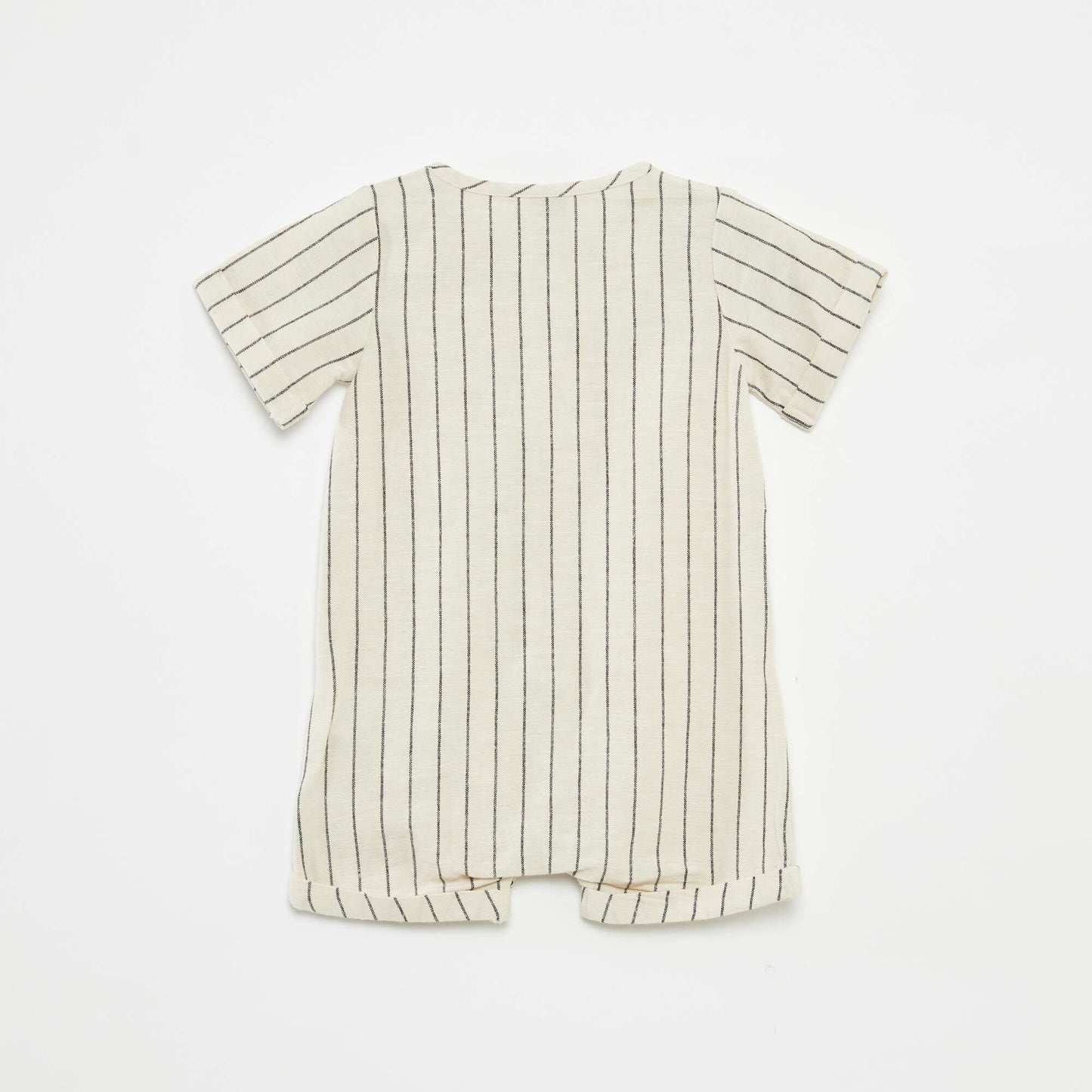 Combinaison courte avec ouverture boutonnée BLANC