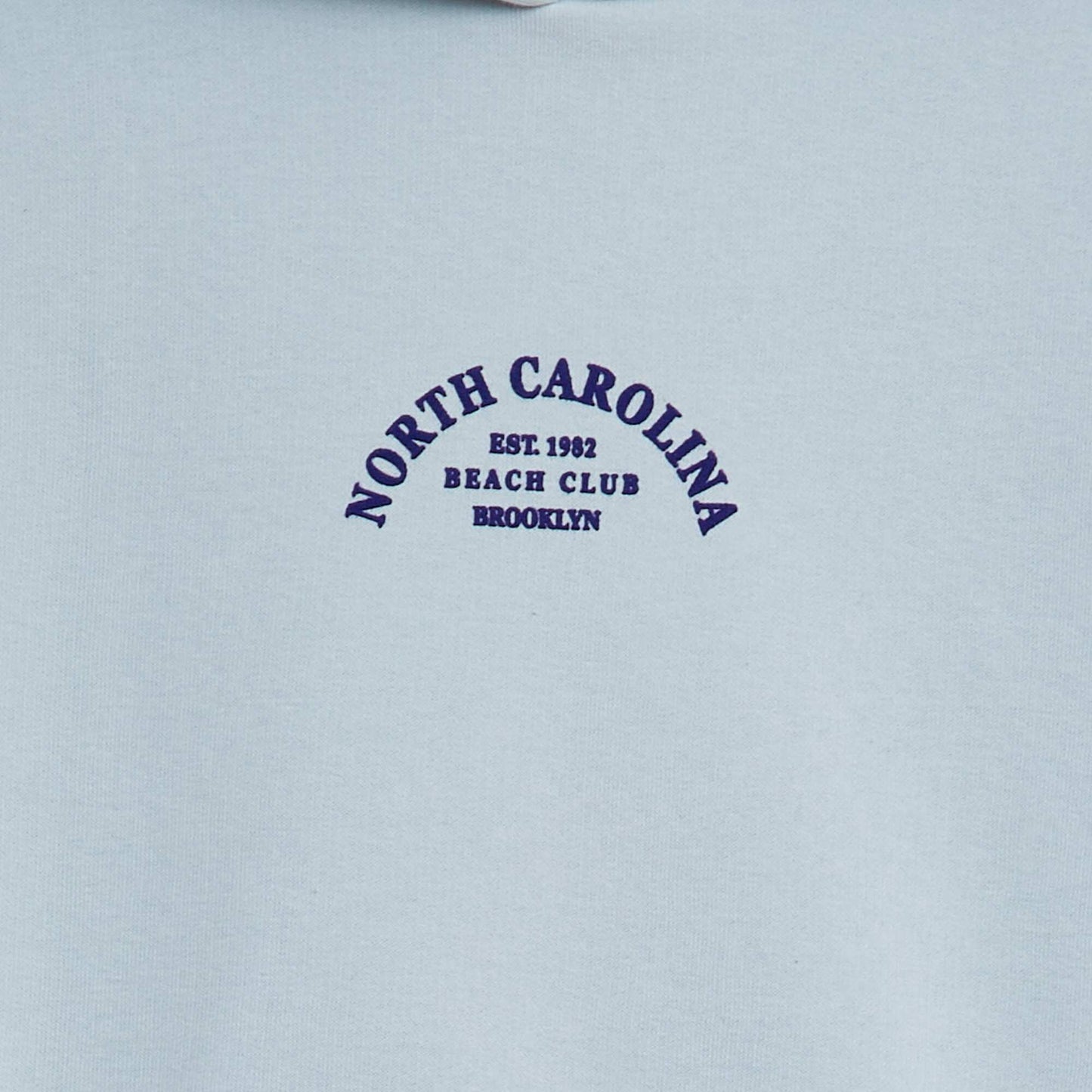 Sweat à capuche volanté Bleu