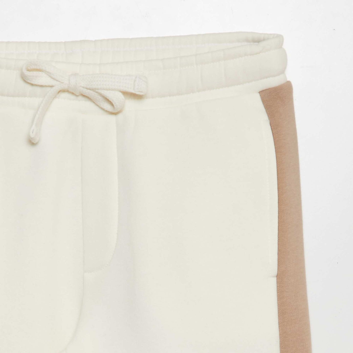 Jogging en molleton bicolore BLANC