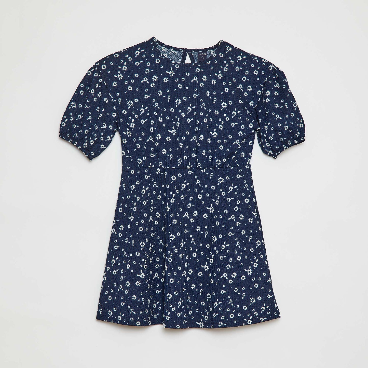 Robe à manches courtes avec imprimé BLEU