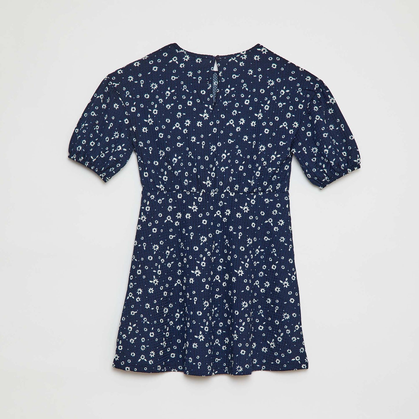 Robe à manches courtes avec imprimé BLEU