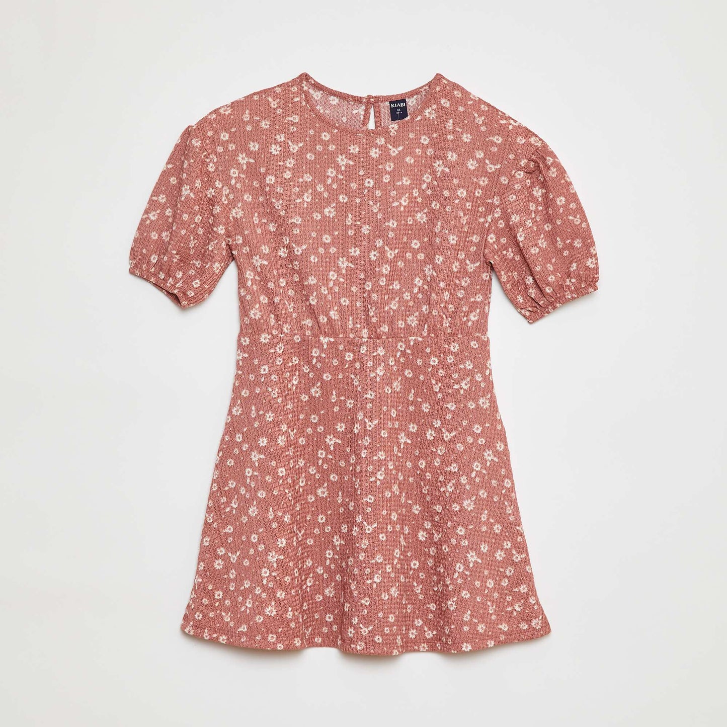 Robe à manches courtes avec imprimé ROSE