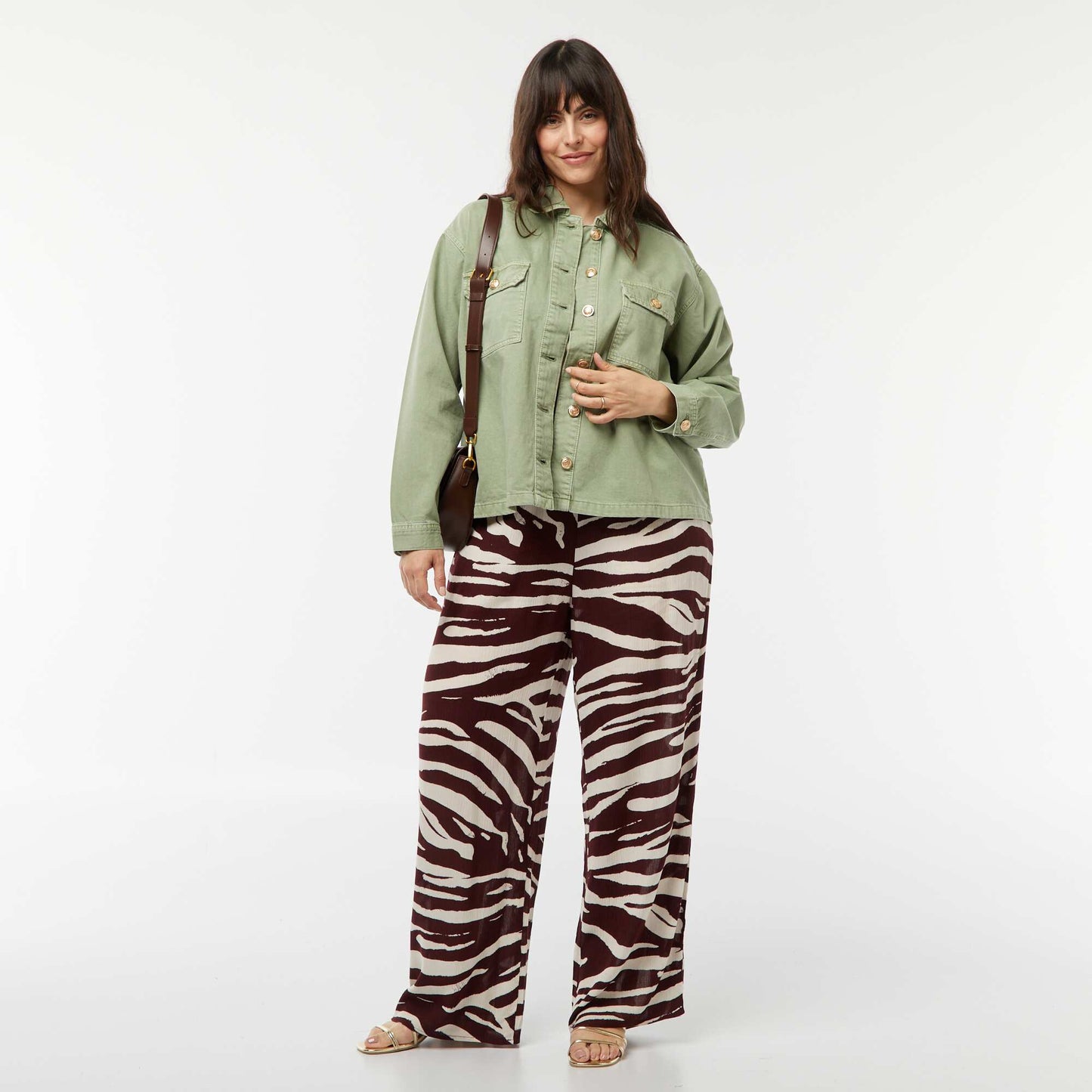 T-shirt manches courtes avec borderies 'santiags' BEIGE