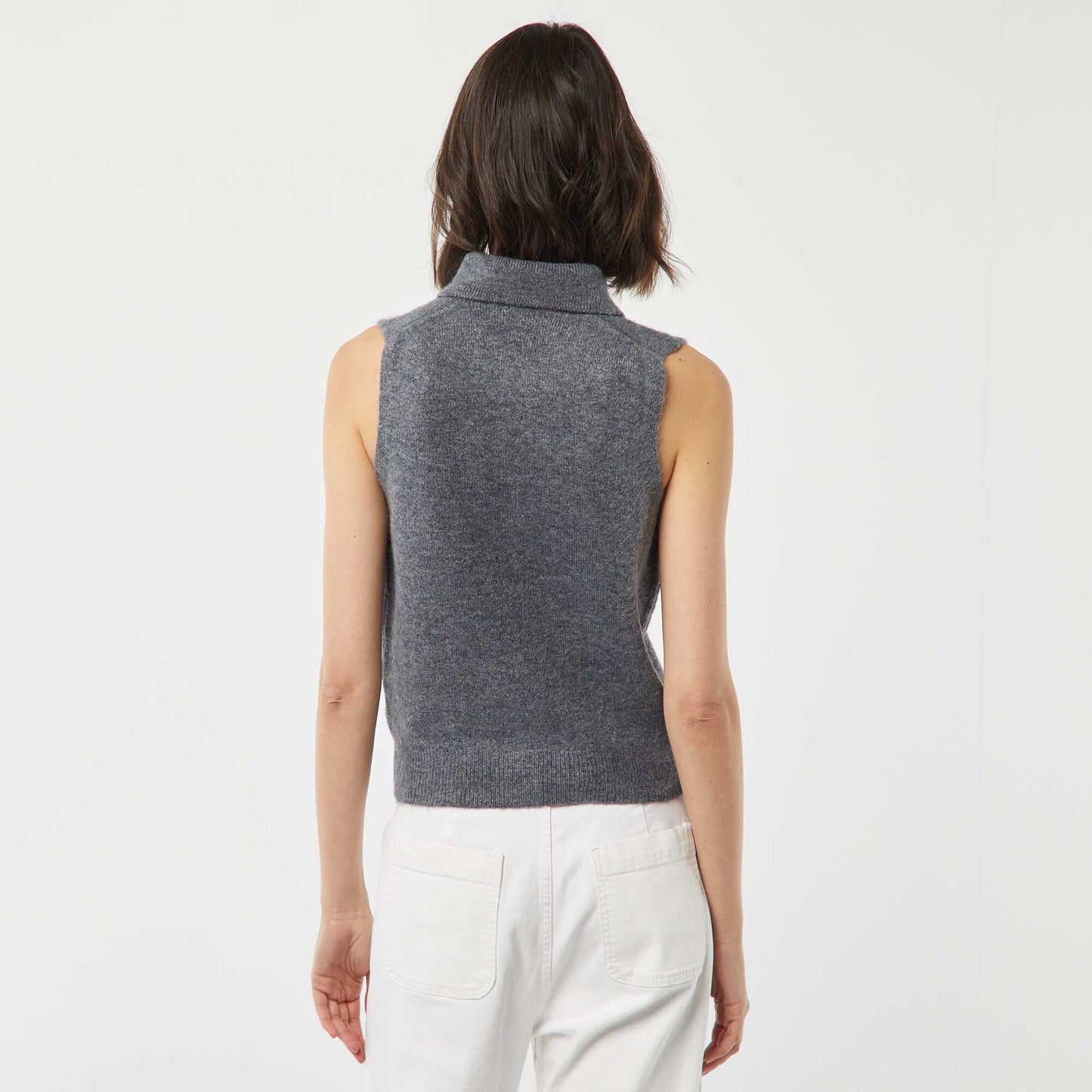 Gilet sans manches avec poches poitrine GRIS