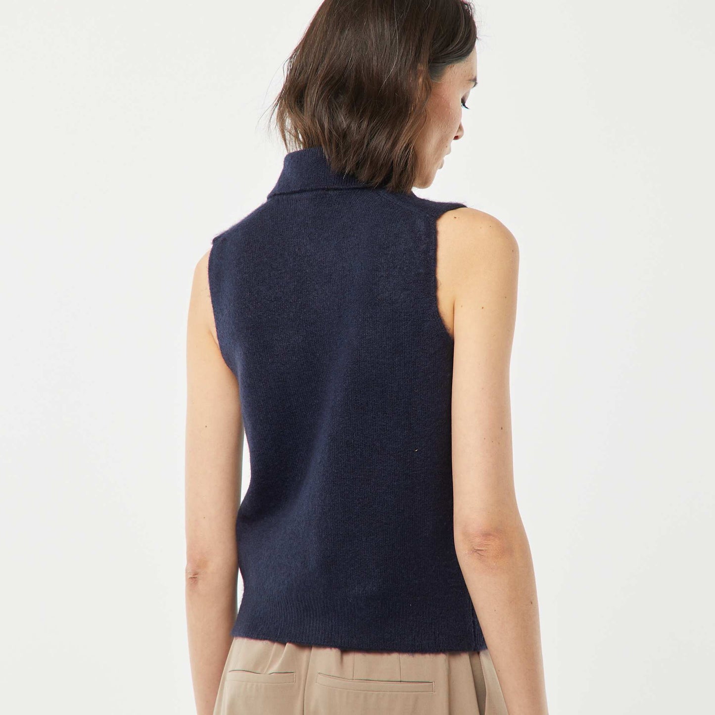 Gilet sans manches avec poches poitrine BLEU