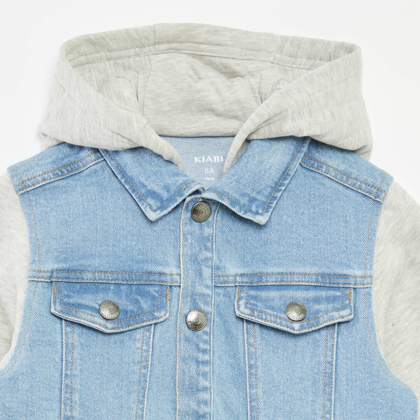 Veste sweat en jean BLEU