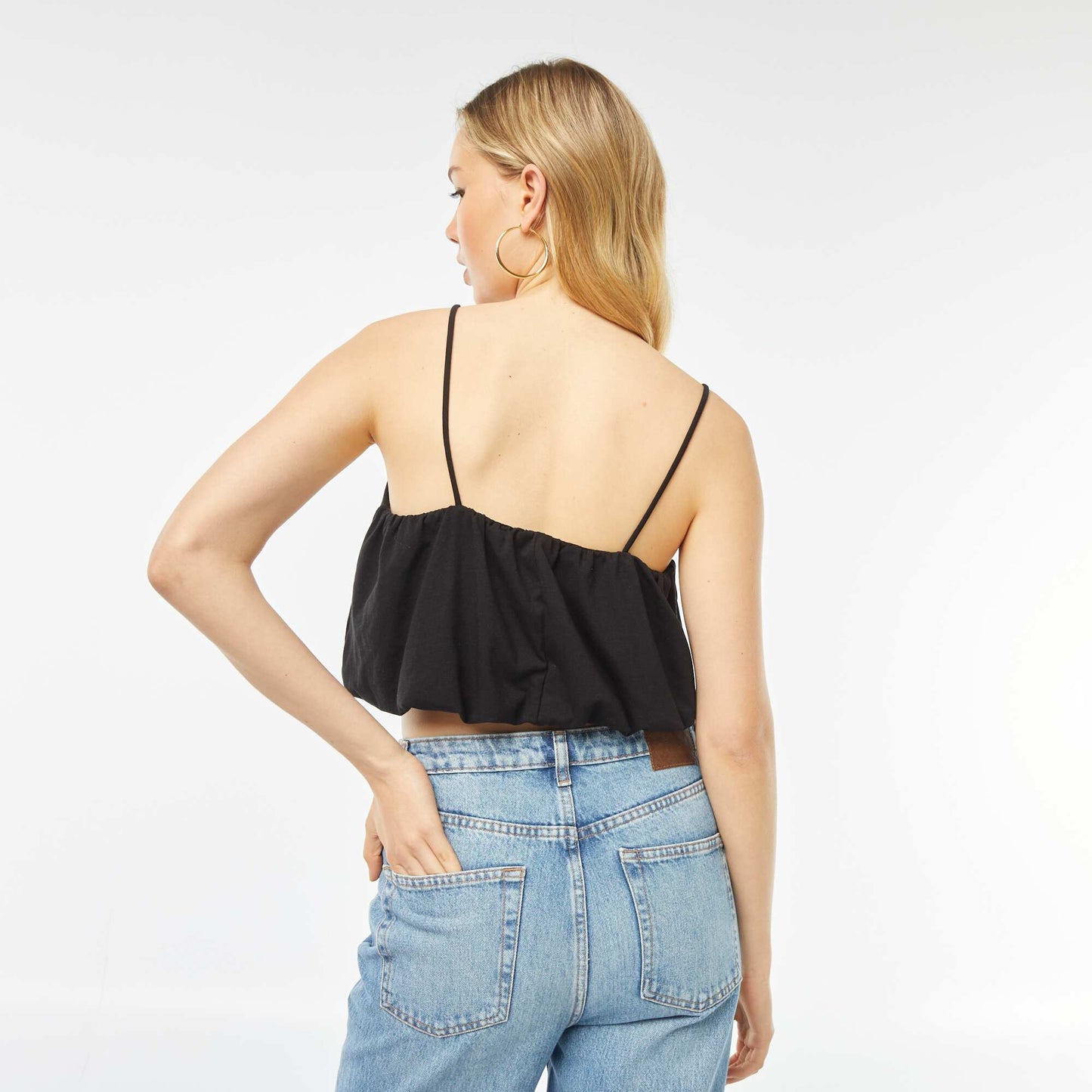 Débardeur effet boule NOIR