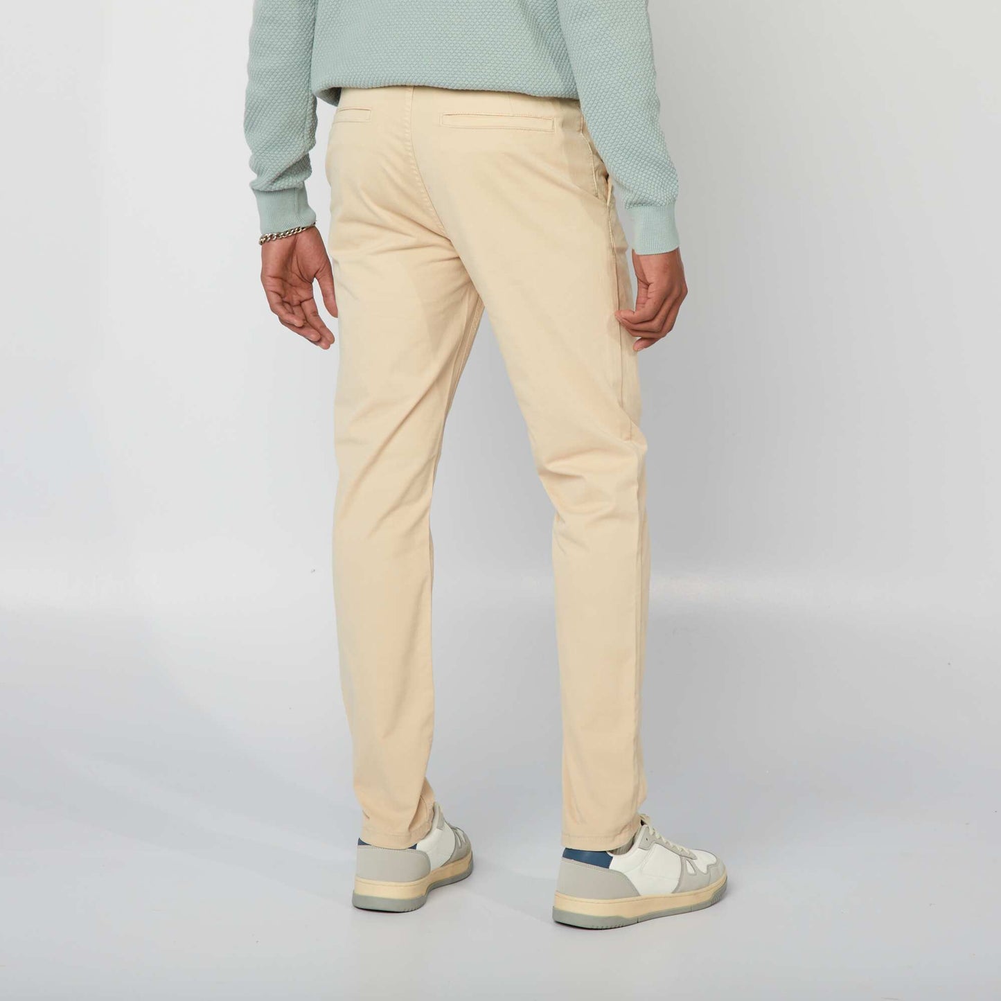Pantalon chino slim Beige