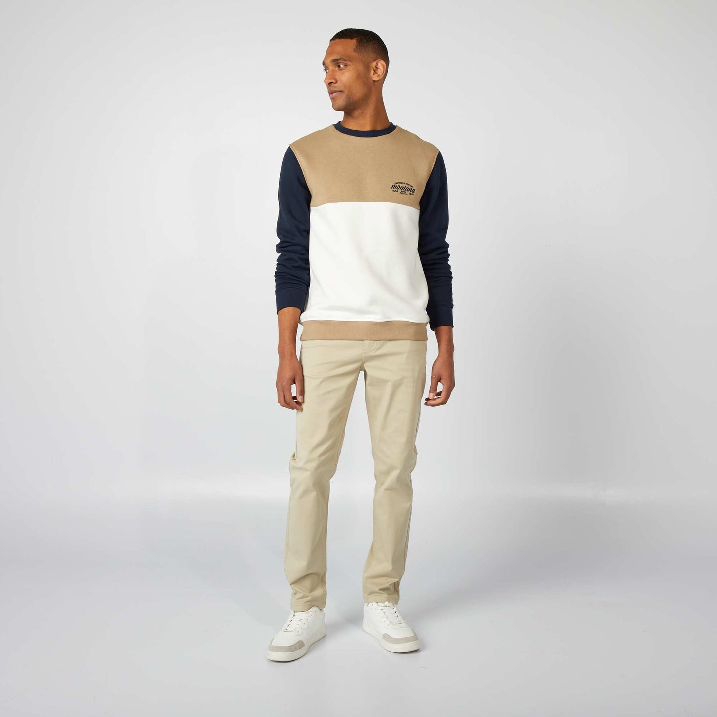 Pantalon chino slim Vert