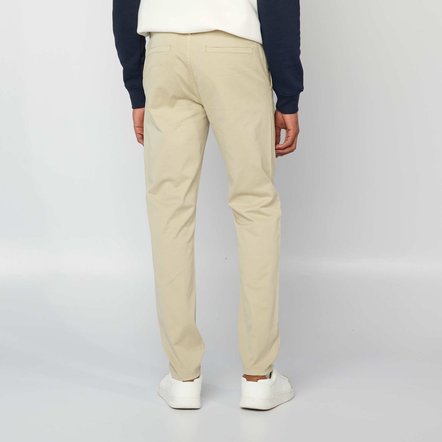 Pantalon chino slim Vert