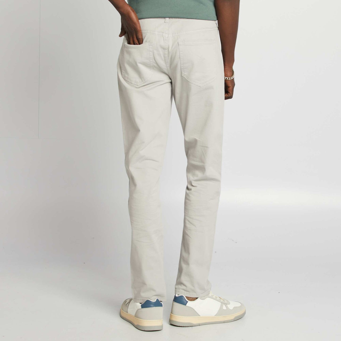 Chino slim 5 poches - L32 GRIS