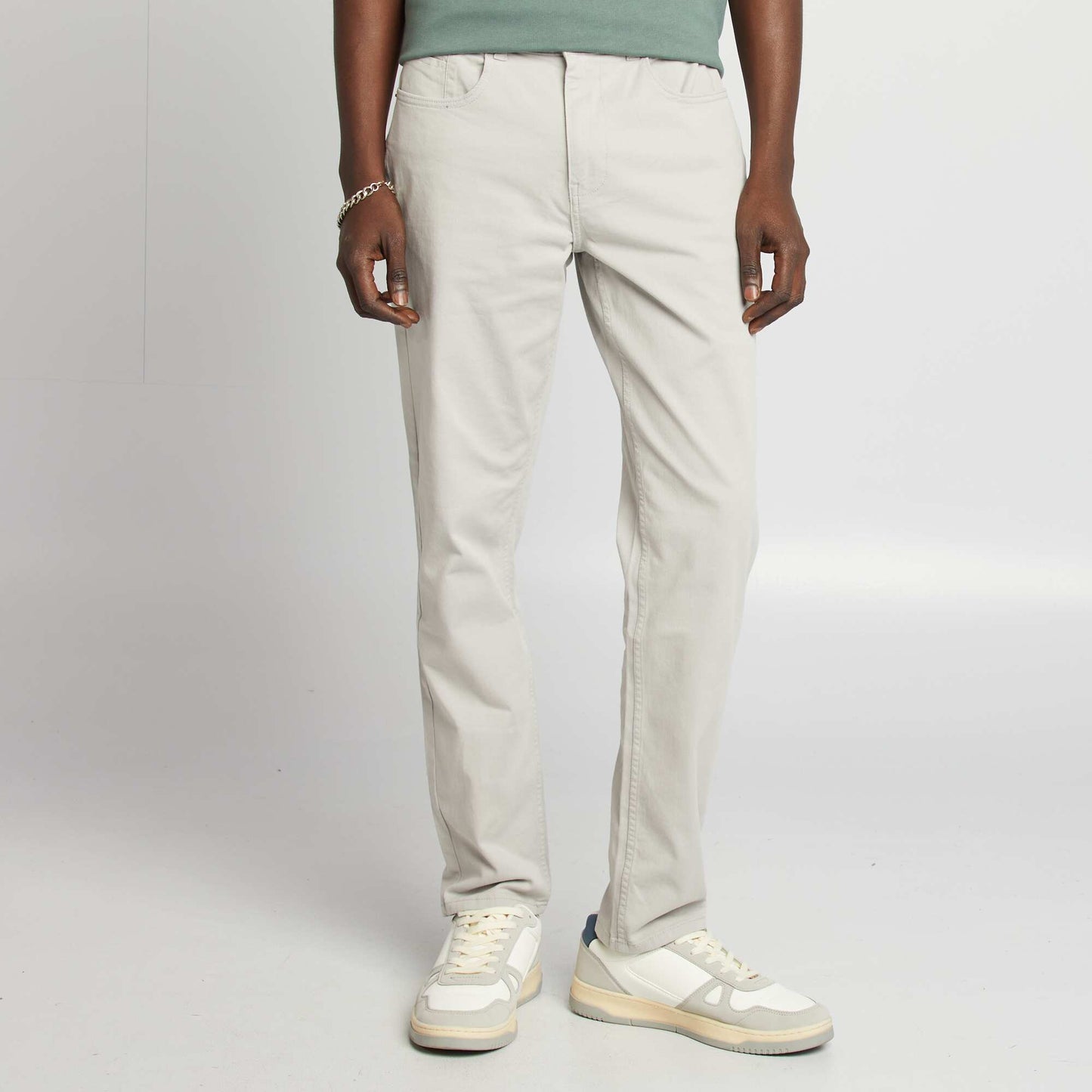 Chino slim 5 poches - L32 GRIS