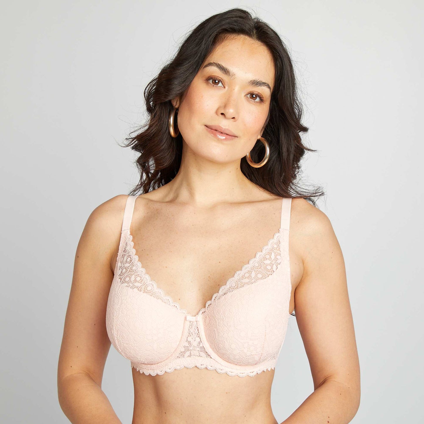 Soutien-gorge paddé bonnet D&E ROSE
