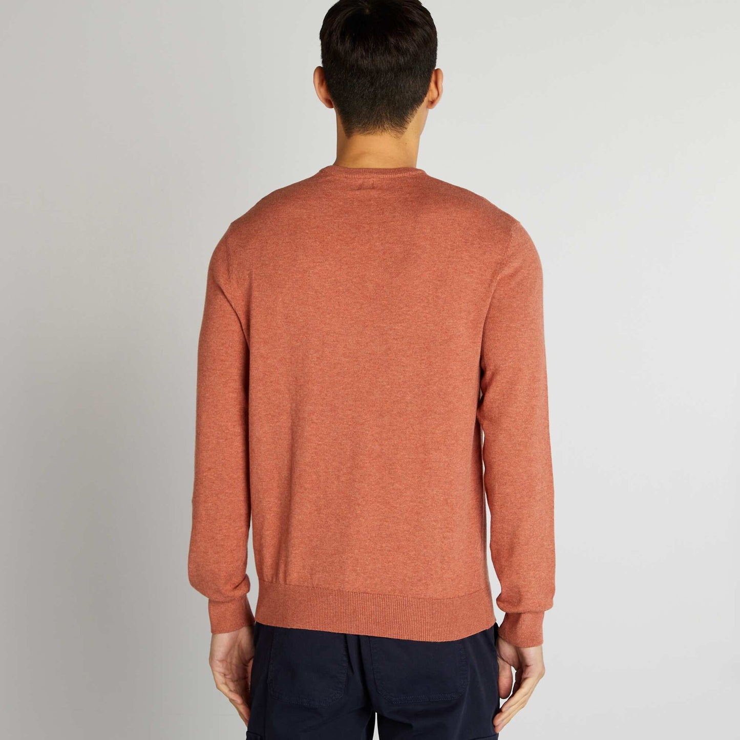 Pull uni à col rond Rose