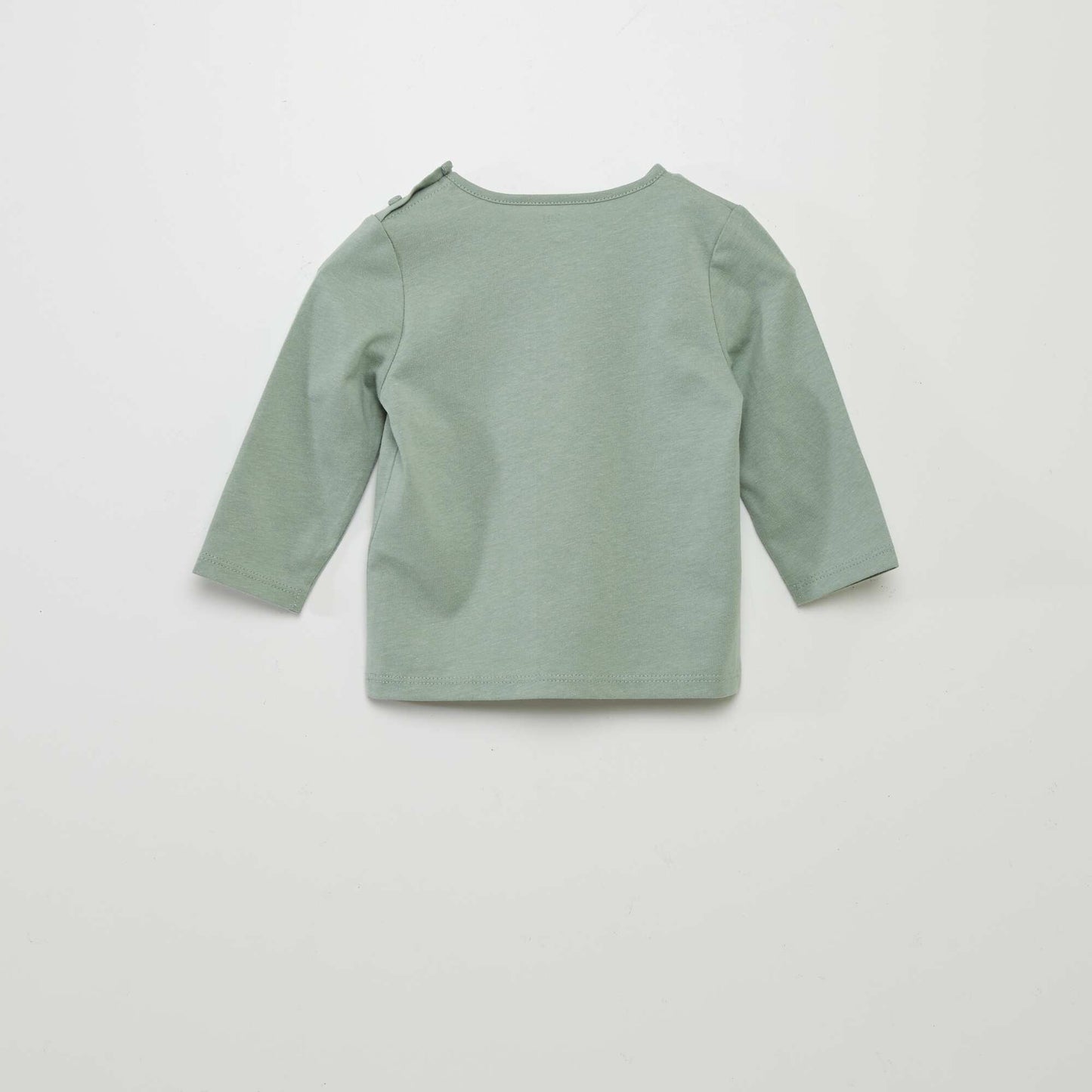 T-shirt manches longues imprim Vert
