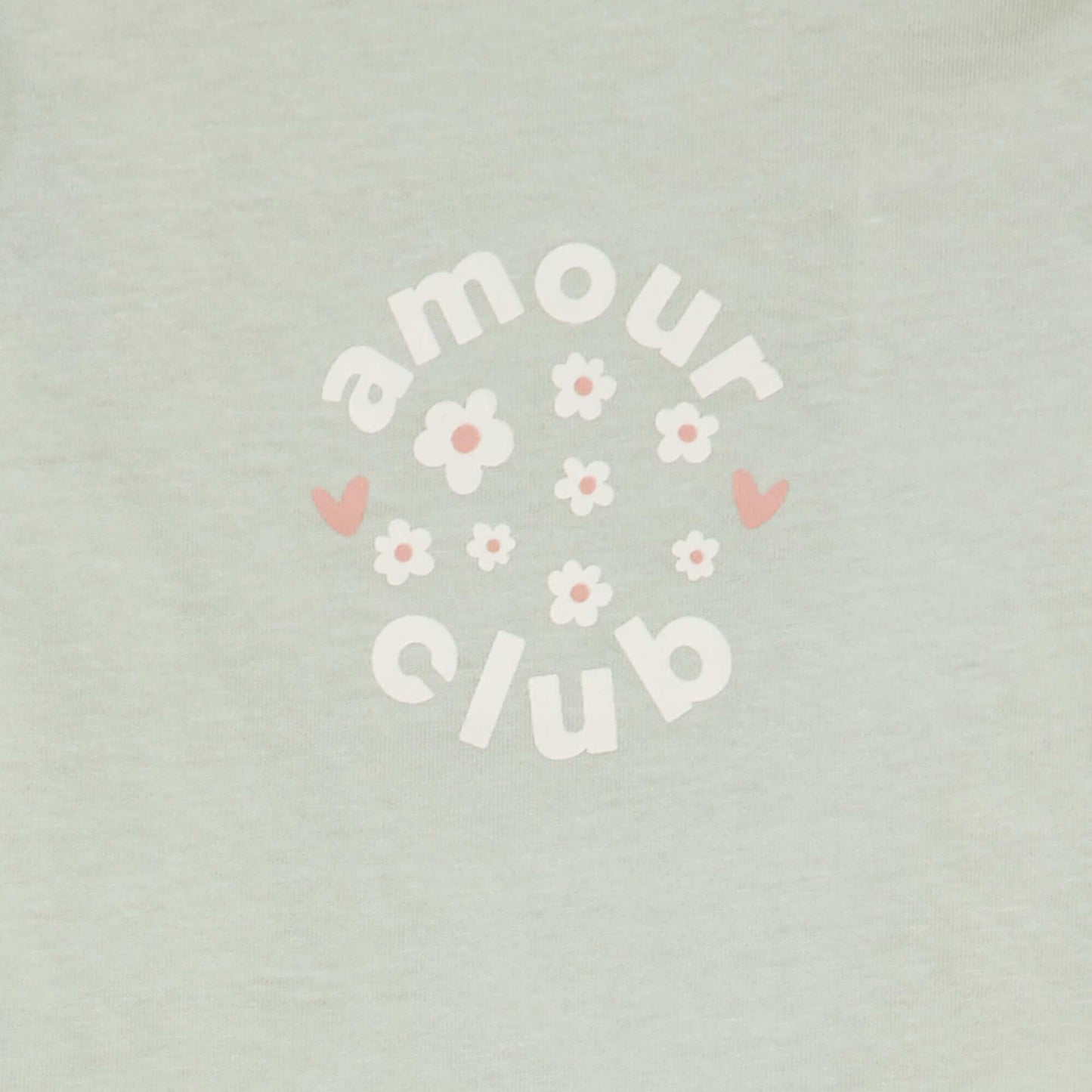 T-shirt manches longues imprimé VERT EAU