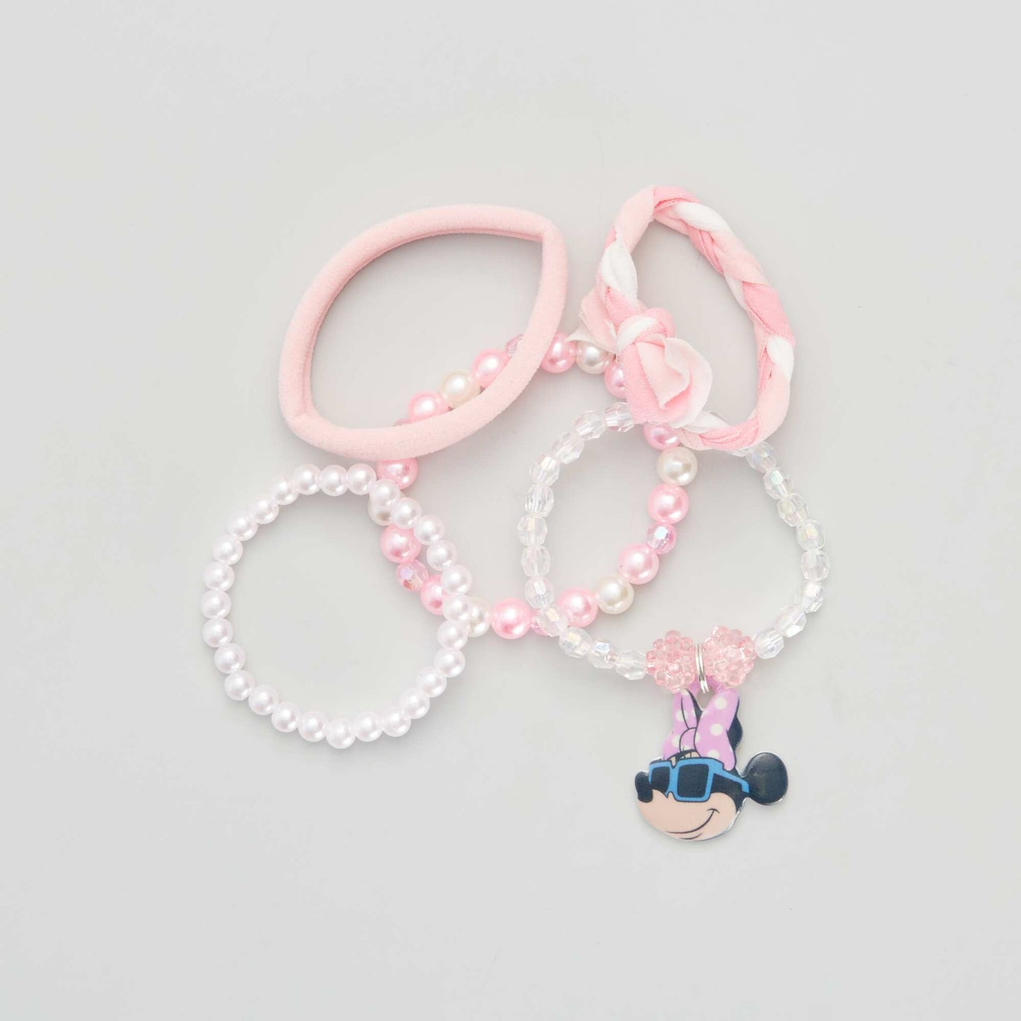 Lot de 5 bracelets 'Minnie' Rose