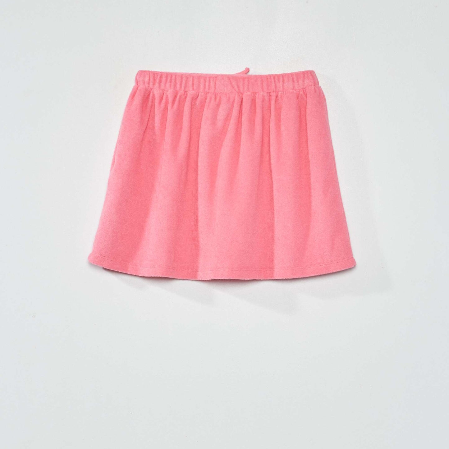 Jupe courte en ponge rose