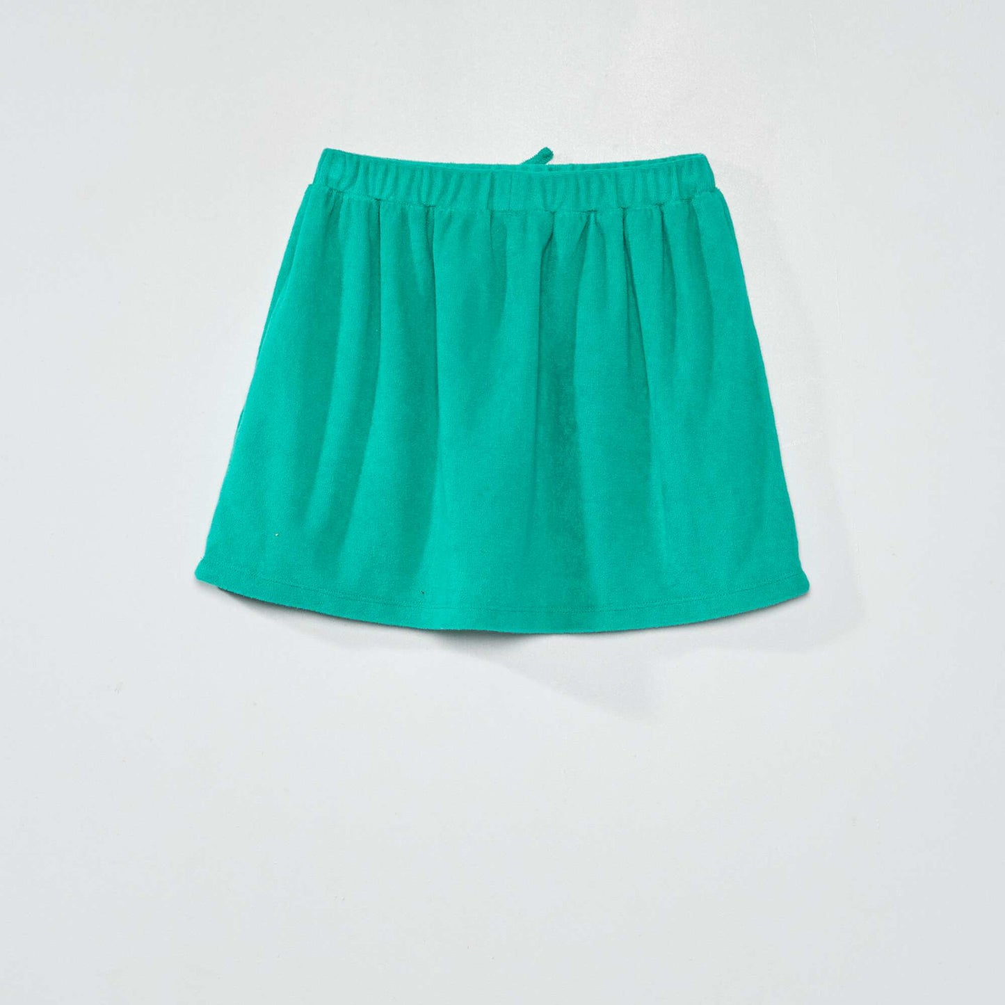 Jupe courte en ponge Vert