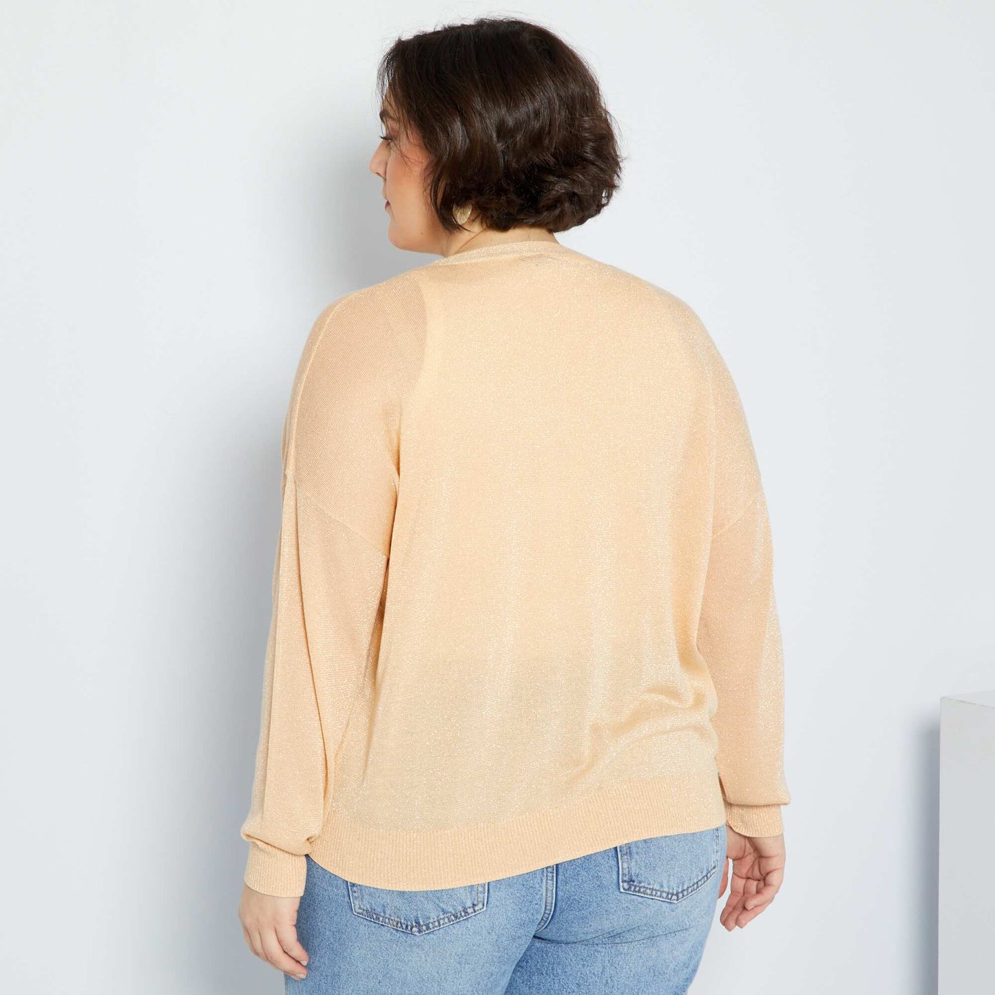 Cardigan paillet Orange