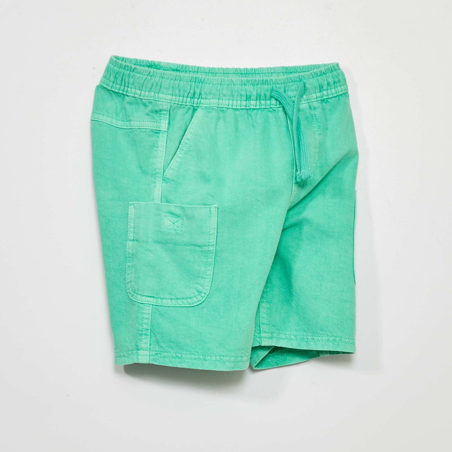 Bermuda en jean Vert