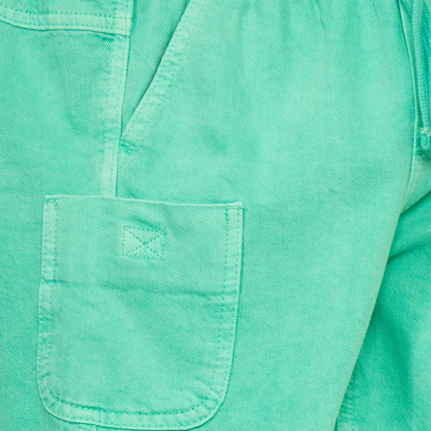 Bermuda en jean Vert