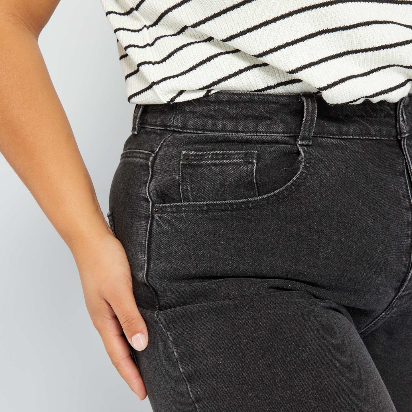 Jean mom fit - L30 Noir