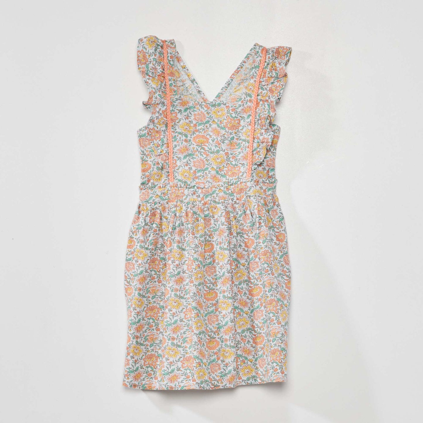 Robe tablier avec imprim Bleu