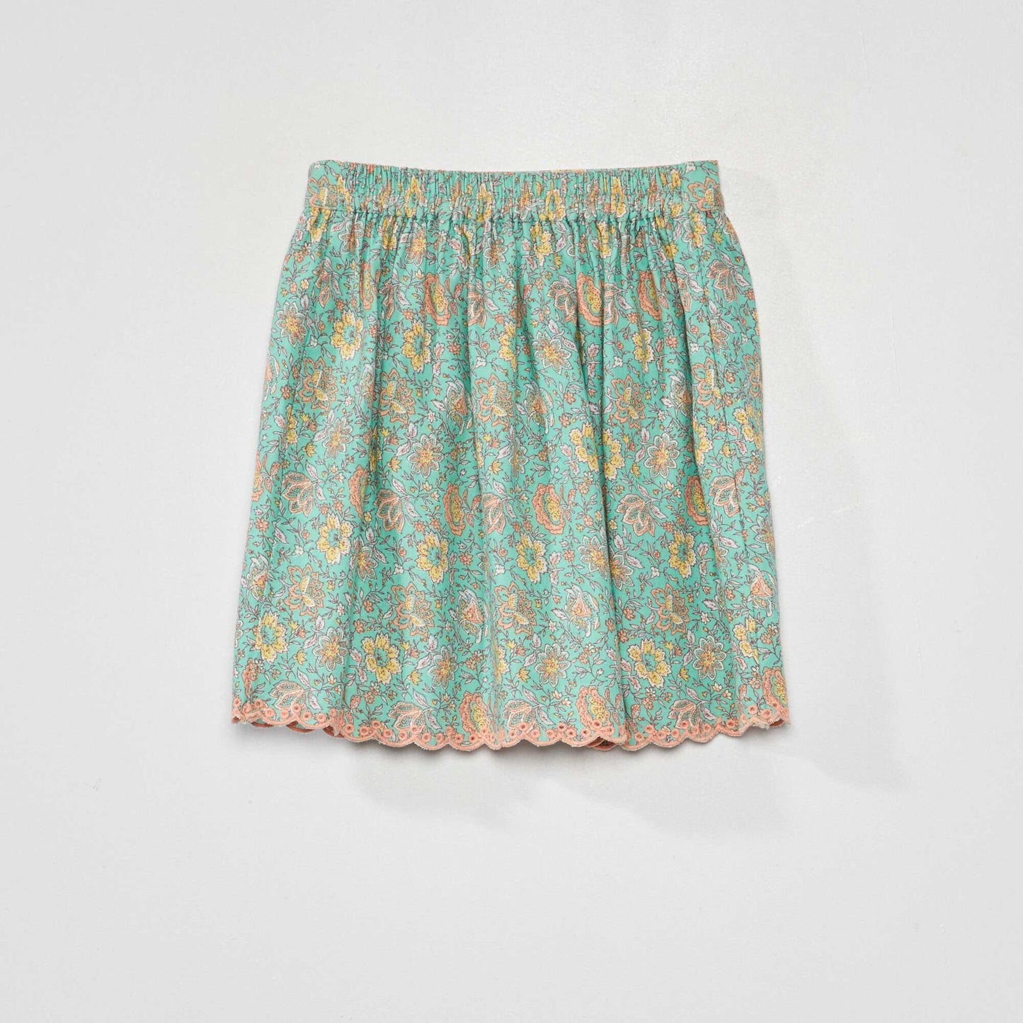 Jupe courte avec imprim Vert