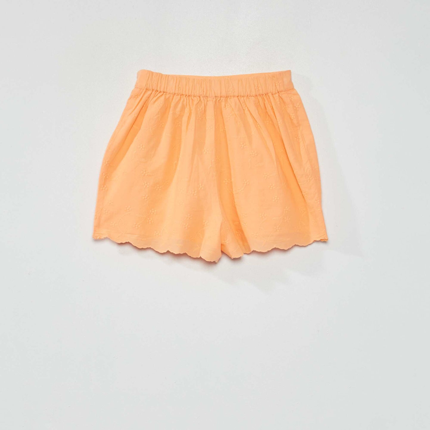 Short volant e en popeline Orange