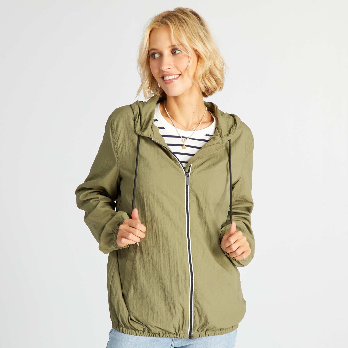 Blouson de sport d perlant Kaki