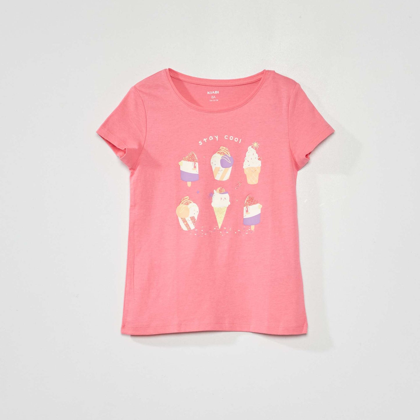 T-shirt en jersey avec motifs fantaisie Rose