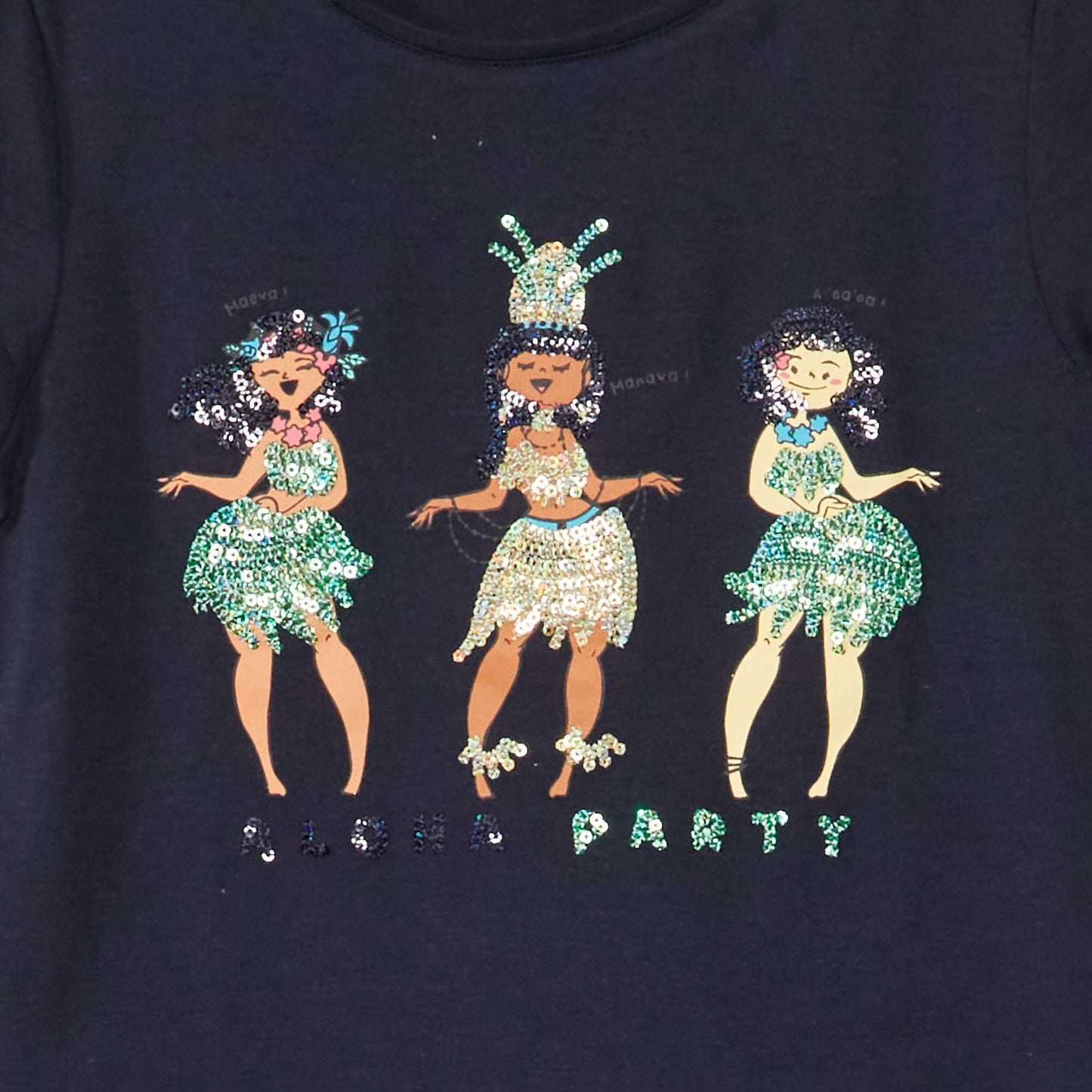 T-shirt en jersey avec motifs fantaisie BLEU